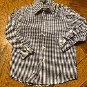 Boys Size 5 Button Down Long Sleeved Dress Shirt